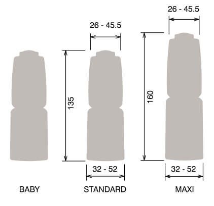 Manichino stiro giacche o cappotti serie "Iris" di F3 Fumagalli, forme disponibili