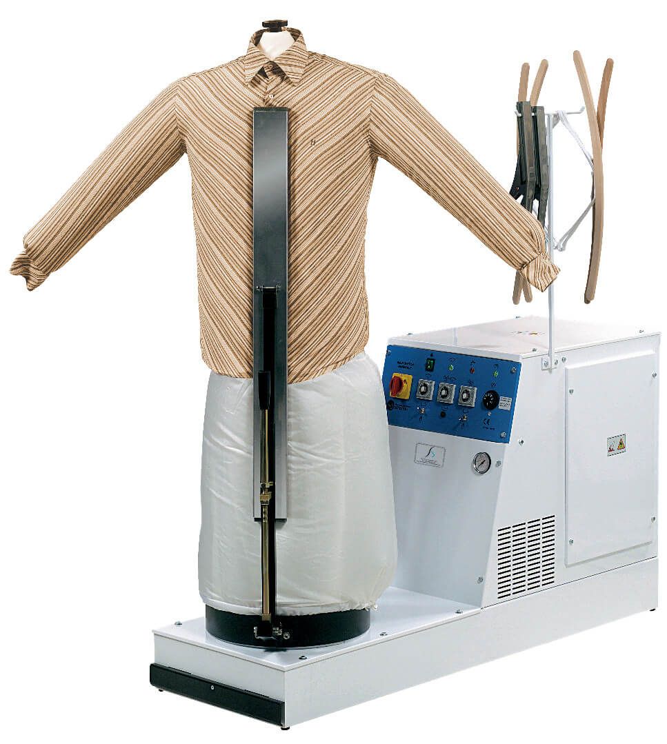 Manichino stiro giacche o cappotti serie "Iris" di F3 Fumagalli, manuale a vapore